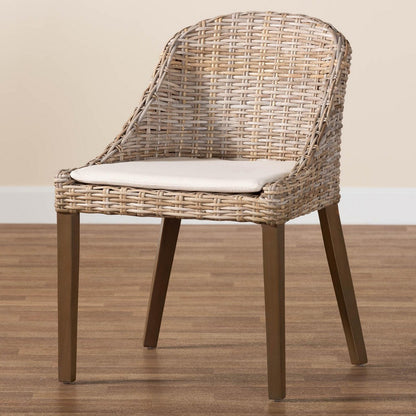 bali & pari - Lara Dining Chair in Kubu Grey/Rustic Taupe - MD-39209-Kubu Grey/Natural Rattan-DC view 9