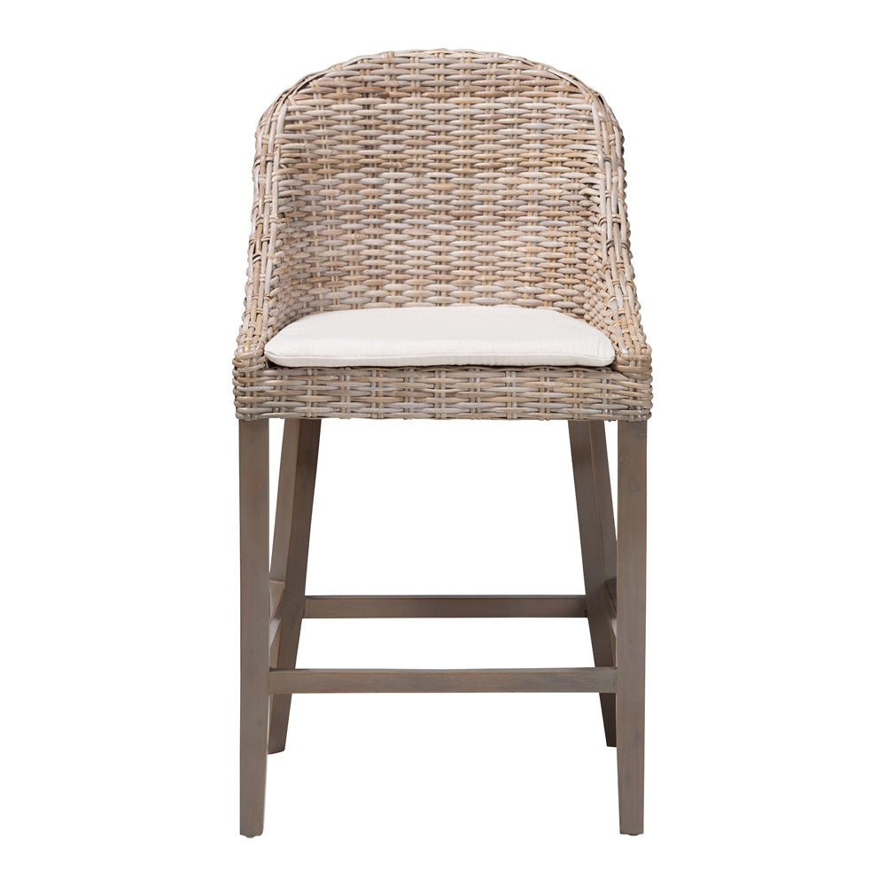 bali & pari - LaraCounter Stool in Greywashed/Grey - MD-39929-Dirgahayu Grey/NT Rattan-Cushion-CS view 2