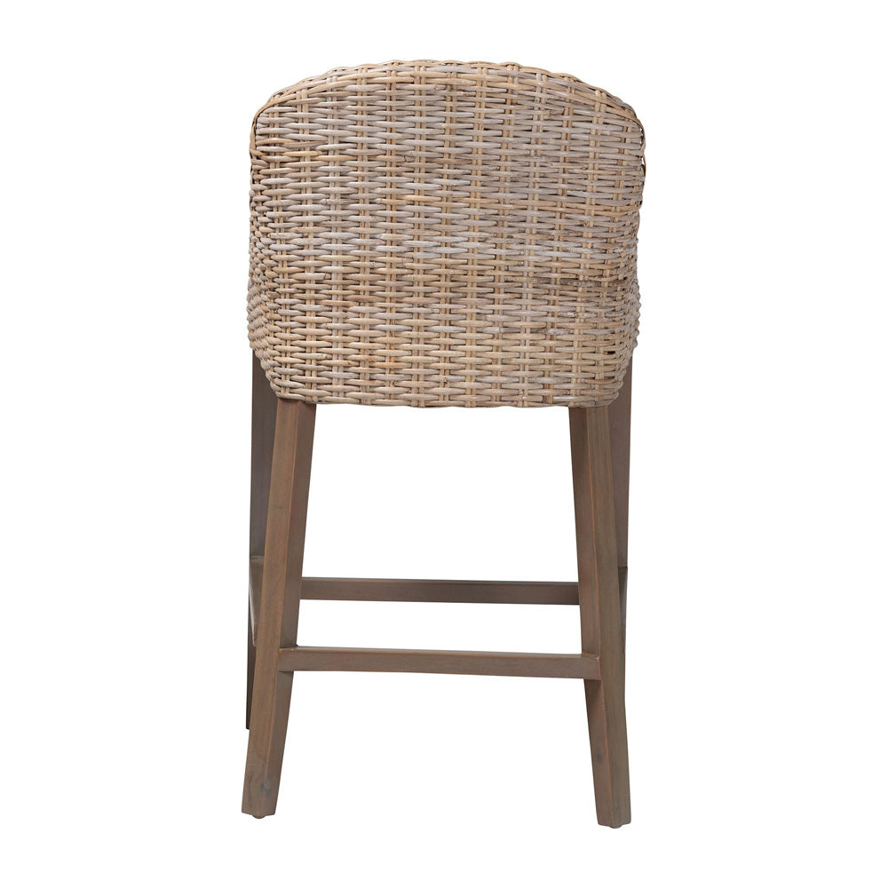 bali & pari - LaraCounter Stool in Greywashed/Grey - MD-39929-Dirgahayu Grey/NT Rattan-Cushion-CS view 4