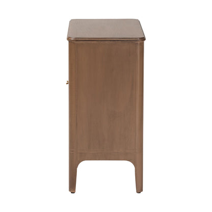 bali & pari - Latifa Storage Cabinet in Antique Brown - Latifa-Antq Brown-Wooden-2DR-Cabinet view 4