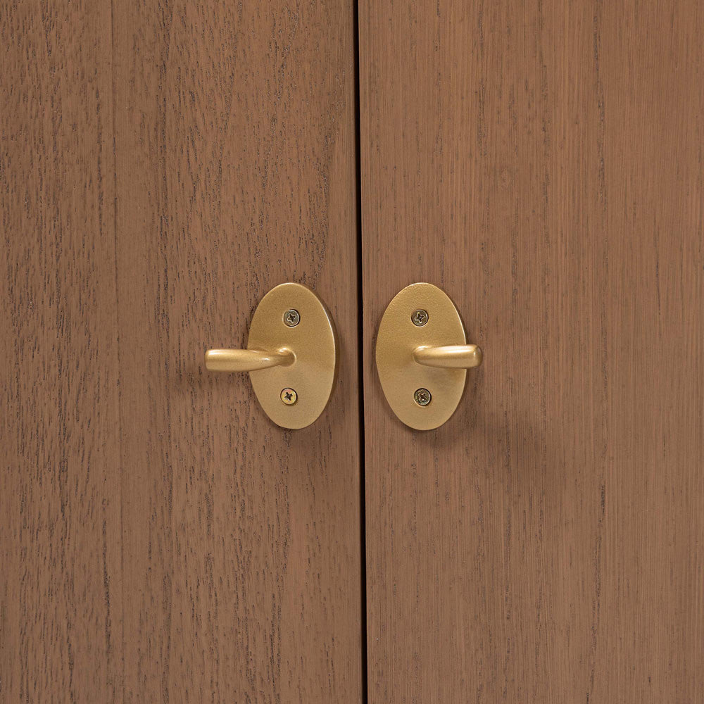 bali & pari - Latifa Storage Cabinet in Antique Brown - Latifa-Antq Brown-Wooden-2DR-Cabinet view 6