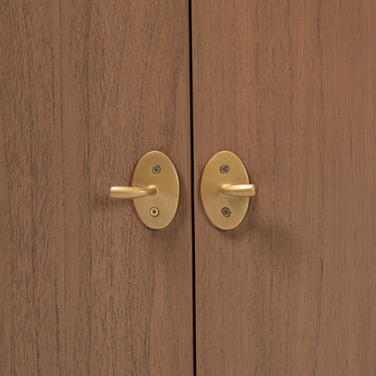 bali & pari - Latifa Storage Cabinet in Antique Brown - Latifa-Antq Brown-Wooden-2DR-Cabinet view 6