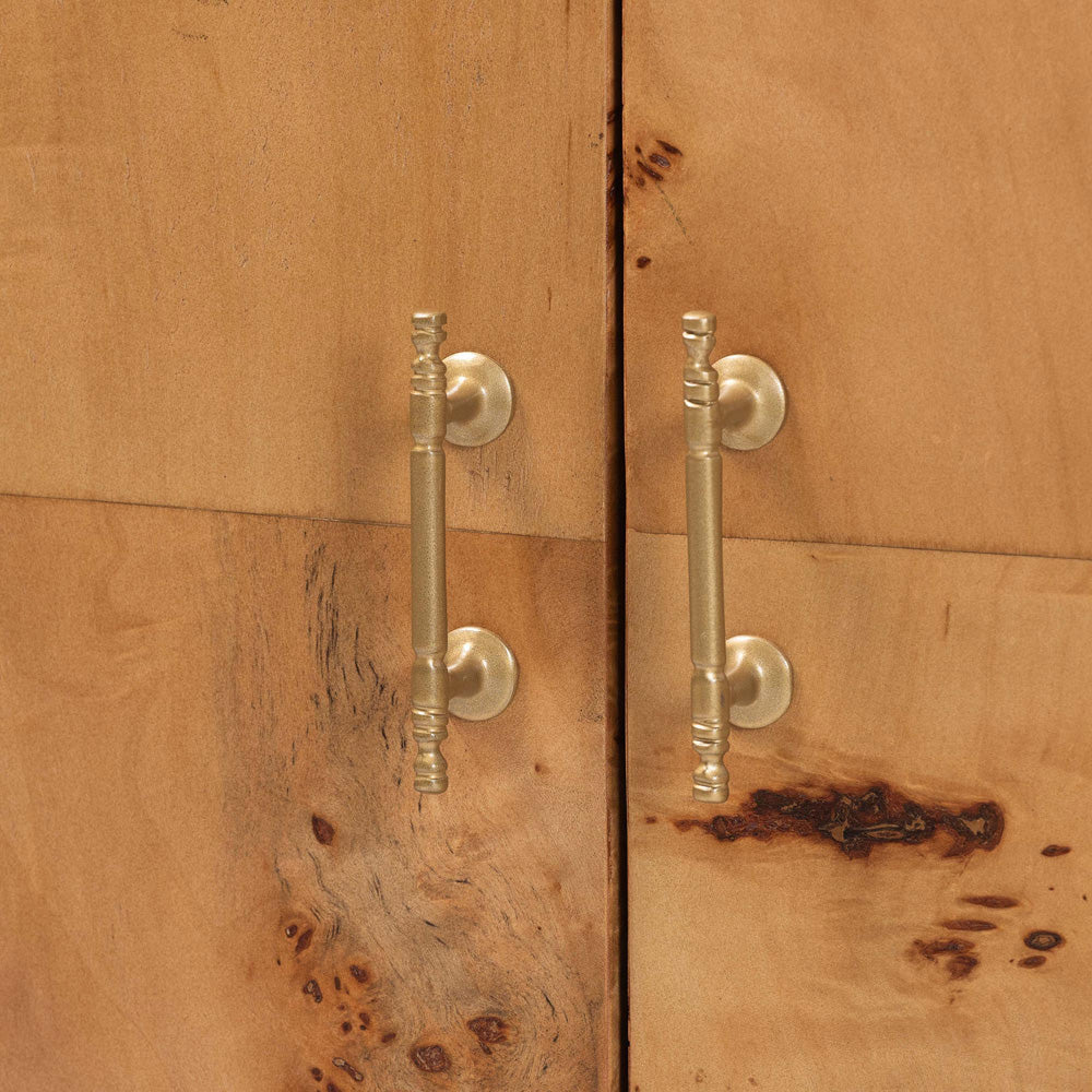 bali & pari - Latika Storage Cabinet in Mappa Burl - SVN-789-Natural Burl-Blopy-Cabinet view 5
