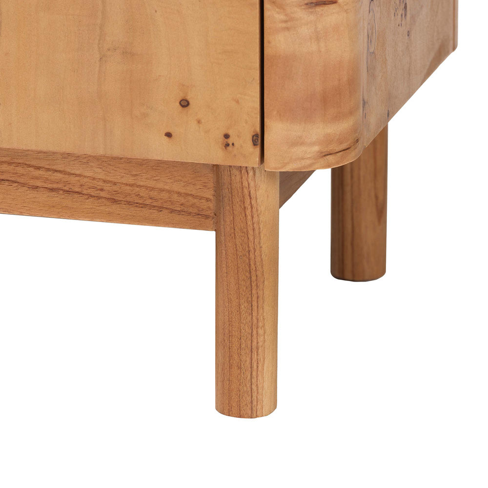 bali & pari - Latika Storage Cabinet in Mappa Burl - SVN-789-Natural Burl-Blopy-Cabinet view 6