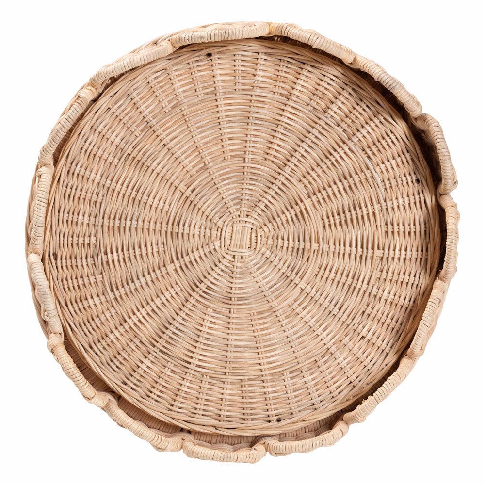 bali & pari  - Latoya End Table in Natural Brown - WS156/Smaller-Natural Rattan-ET view 5