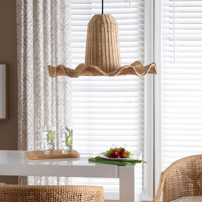 bali & pari - Lavada Lampshade in Natural  - S24-L04-Natural Rattan-Lampshade view 4