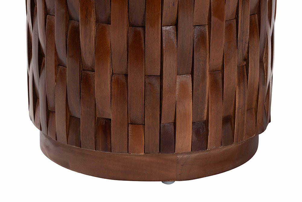 bali & pari - Lavanya End Table - J2820S-PW-16PCDT-Blk/Cream/Antique Wood-ET view 3