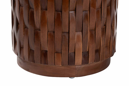 bali & pari - Lavanya End Table - J2820S-PW-16PCDT-Blk/Cream/Antique Wood-ET view 3