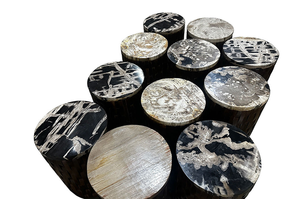 bali & pari - Lavanya End Table - J2820S-PW-16PCDT-Blk/Cream/Antique Wood-ET view 8