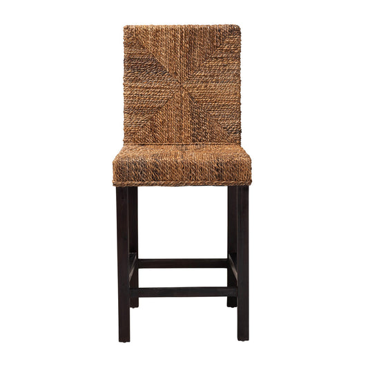 bali & pari - Laymi Counter Stool in Natural Brown/Dark Brown - Laymi-Mahogany-CS view 2