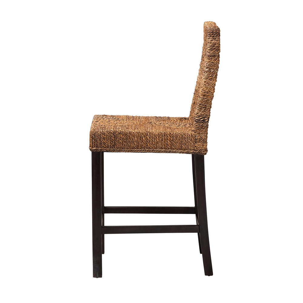 bali & pari - Laymi Counter Stool in Natural Brown/Dark Brown - Laymi-Mahogany-CS view 3