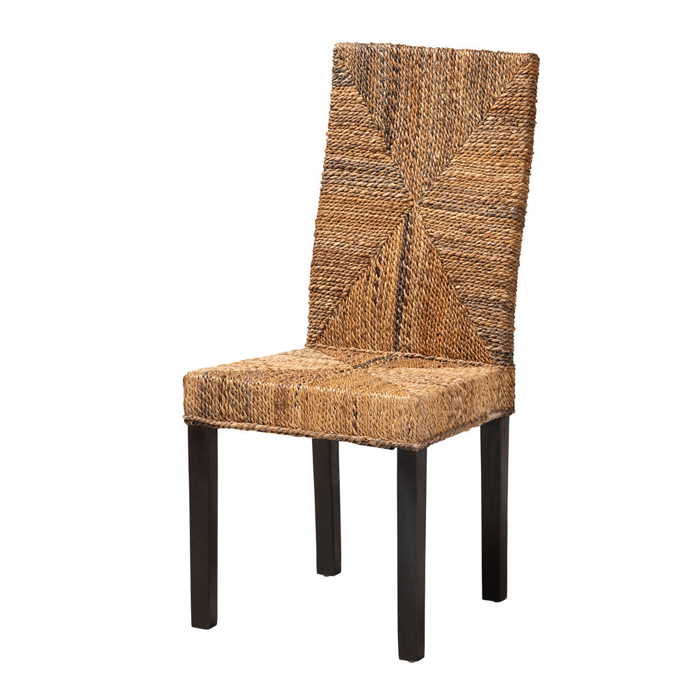 bali & pari - Laymi Dining Chair in Natural Brown/Dark Brown - Laymi-Mahogany-DC view 1