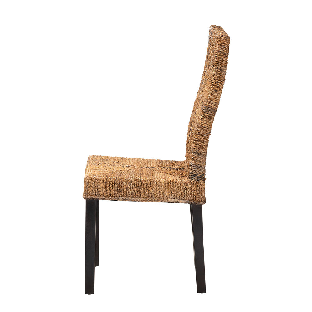 bali & pari - Laymi Dining Chair in Natural Brown/Dark Brown - Laymi-Mahogany-DC view 3