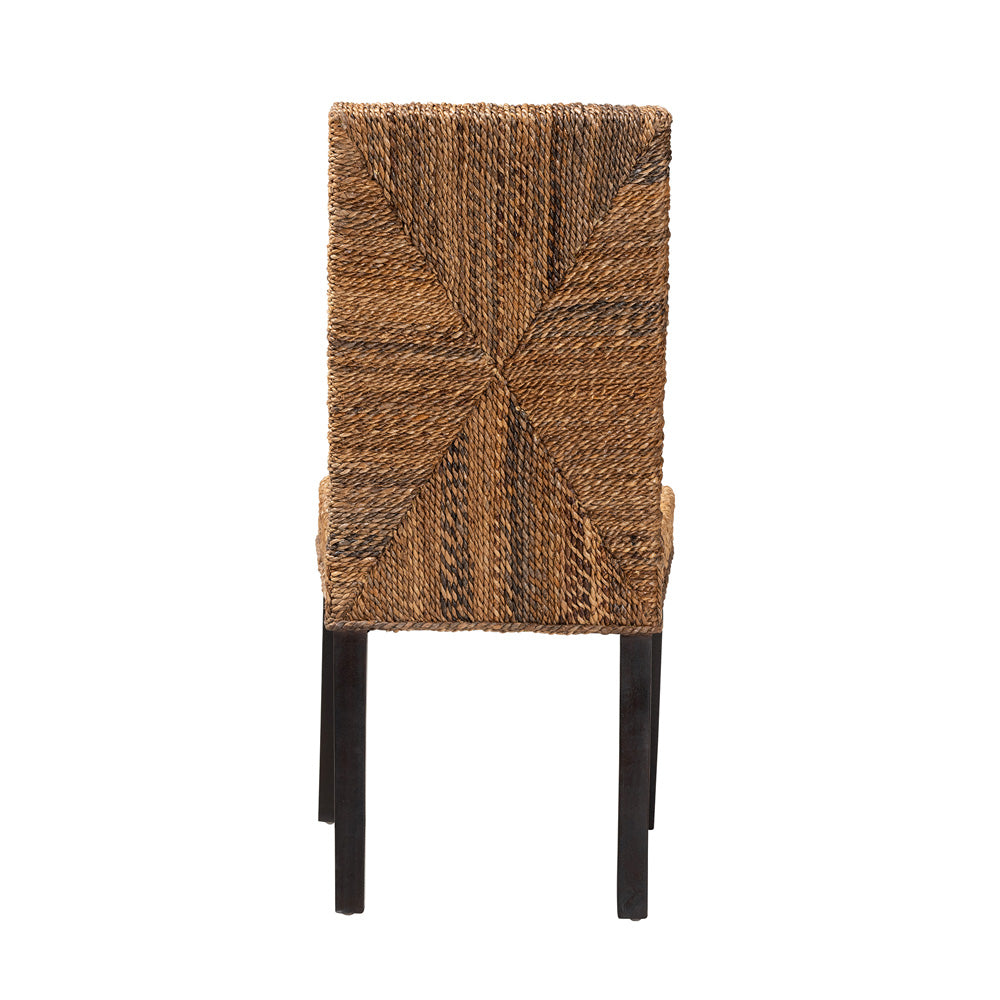 bali & pari - Laymi Dining Chair in Natural Brown/Dark Brown - Laymi-Mahogany-DC view 4