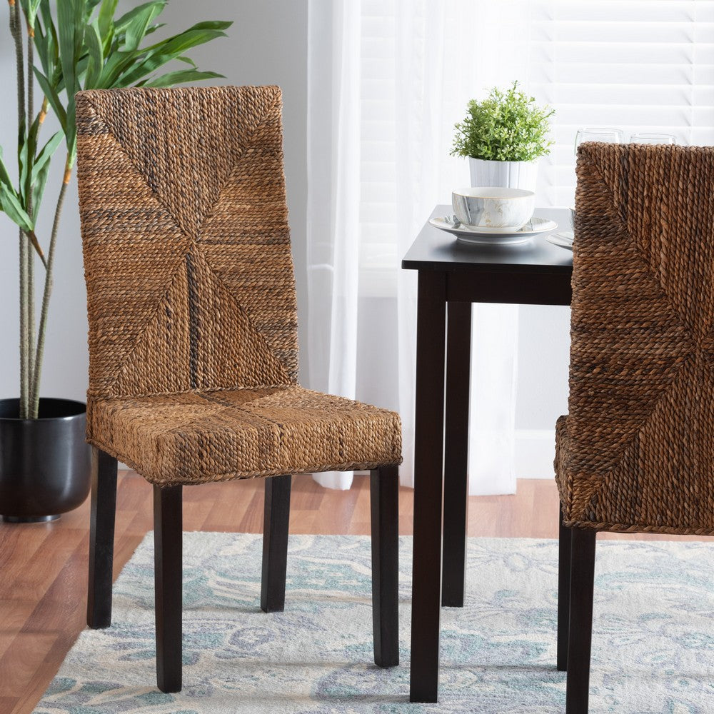 bali & pari - Laymi Dining Chair in Natural Brown/Dark Brown - Laymi-Mahogany-DC view 8