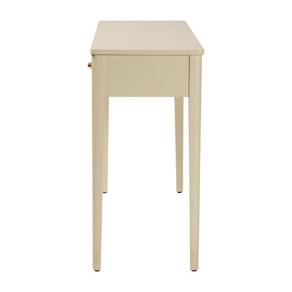 bali & pari - Leeba Console Table in Beige - Leeba-Beige-Wooden-3DRW-Console Table view 4