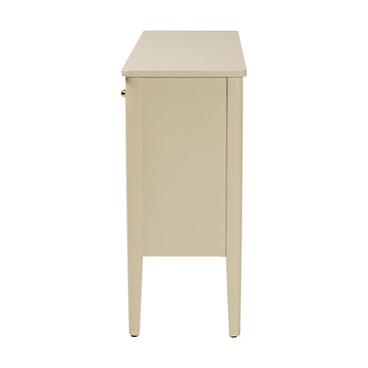 bali & pari - Leeba Sideboard in Beige - Leeba-Beige-Wooden-3DR-Sideboard view 4