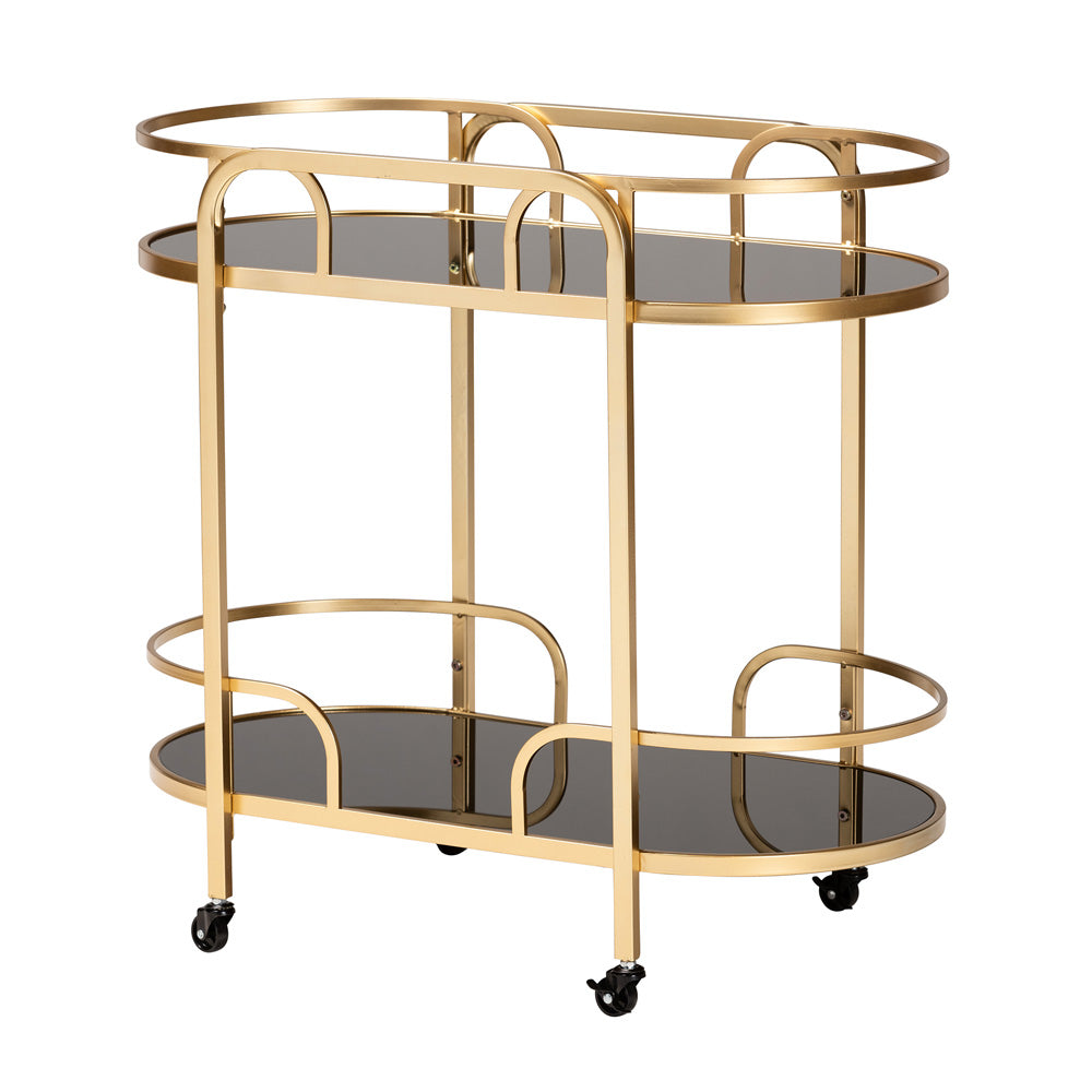 bali & pari - Leighton Cart in Gold - JY21A019-Gold-Cart view 1