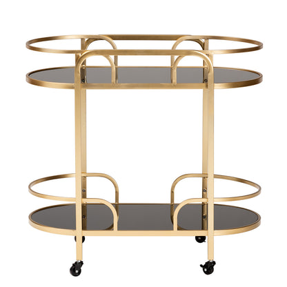 bali & pari - Leighton Cart in Gold - JY21A019-Gold-Cart view 2