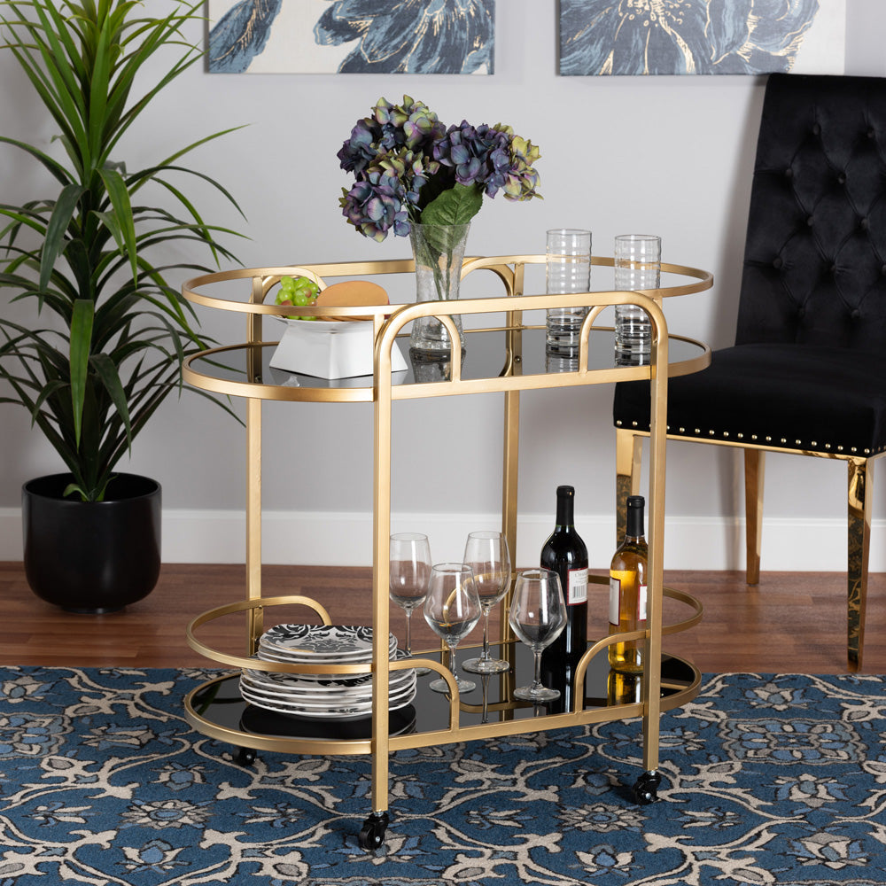 bali & pari - Leighton Cart in Gold - JY21A019-Gold-Cart view 6