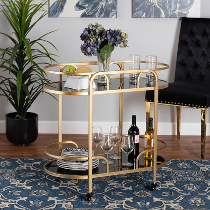 bali & pari - Leighton Cart in Gold - JY21A019-Gold-Cart view 6
