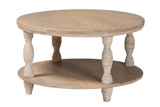 bali & pari - Lejane Coffee Table - MD-39956-White Wash Rustic-Wood-KD/Box-CT view 1