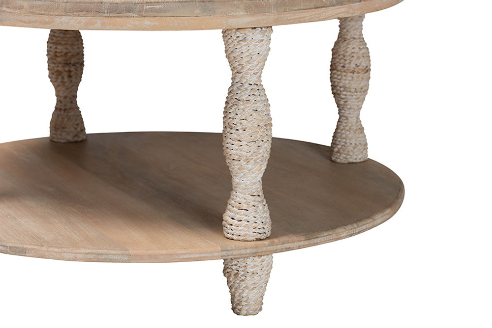 bali & pari - Lejane Coffee Table - MD-39956-White Wash Rustic-Wood-KD/Box-CT view 3