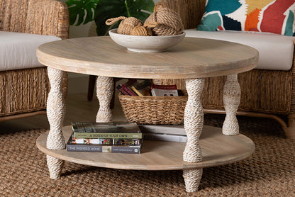 bali & pari - Lejane Coffee Table - MD-39956-White Wash Rustic-Wood-KD/Box-CT view 5