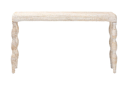 bali & pari - Lejane Console Table - MD-39958-White Wash Rustic-Wood-KD/Box-CST view 2