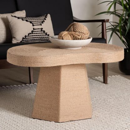 bali & pari - Lenka Coffee Table in Natural Brown - F2410-FT1-Jute-CT view 7