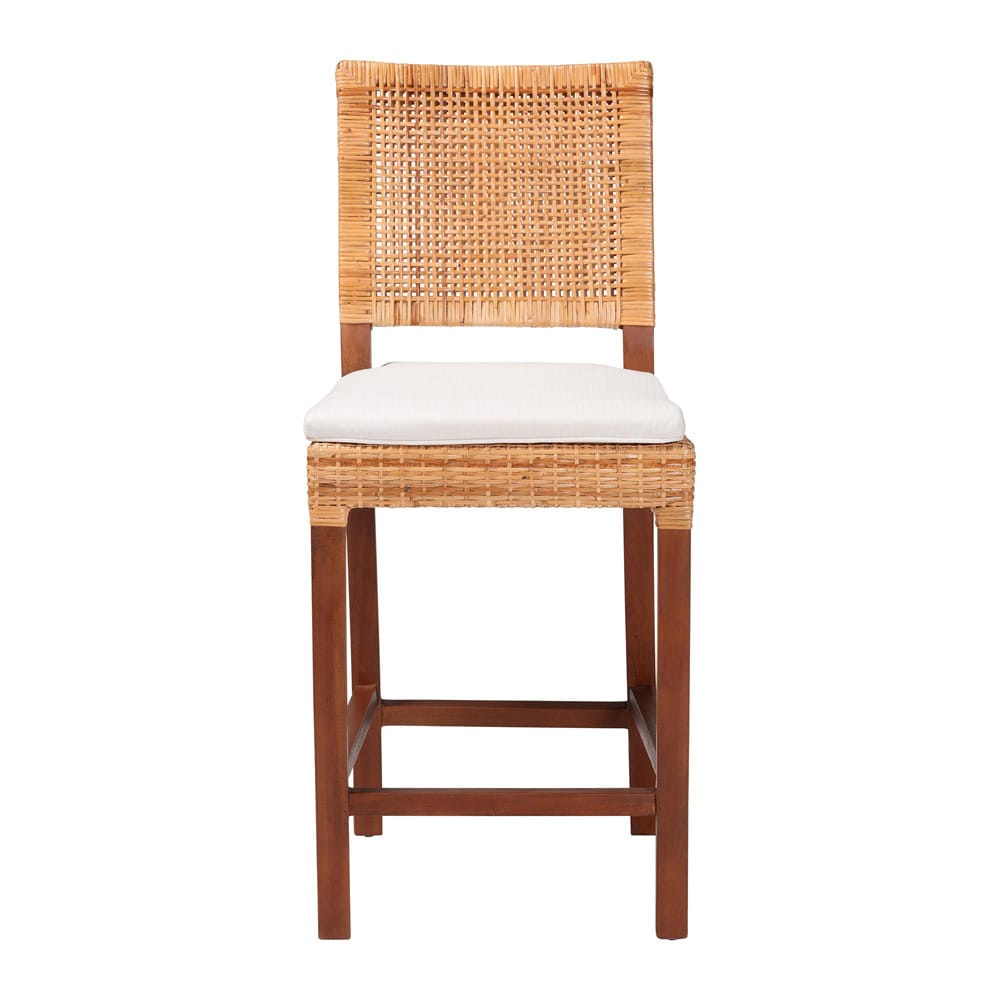 bali & pari - Lesia Dining Chair in Light Honey/Walnut Brown - Lesia-MDN-Mahogany-Cushion-CS view 2
