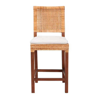 bali & pari - Lesia Dining Chair in Light Honey/Walnut Brown - Lesia-MDN-Mahogany-Cushion-CS view 2