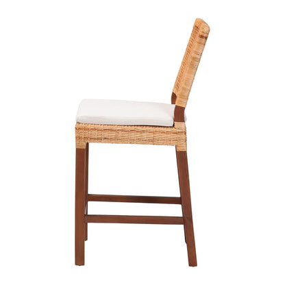 bali & pari - Lesia Dining Chair in Light Honey/Walnut Brown - Lesia-MDN-Mahogany-Cushion-CS view 3