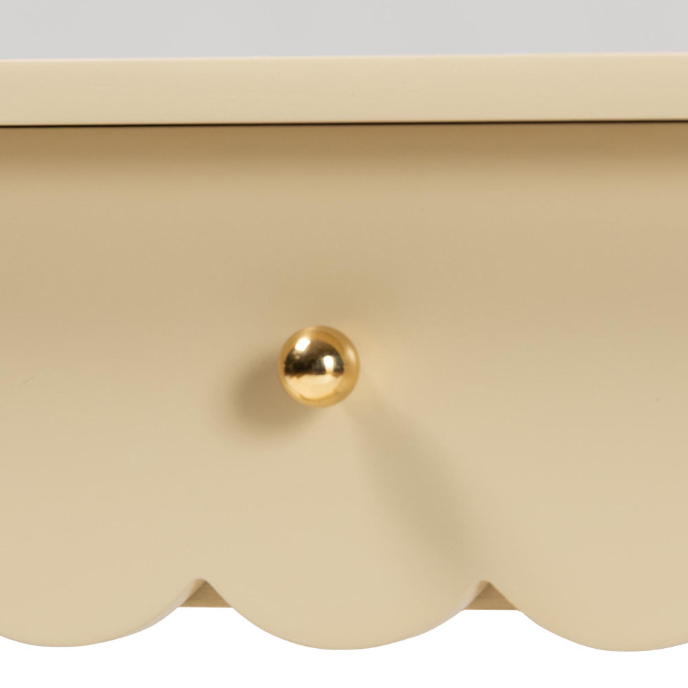 bali & pari - Liba Console Table in Biscotti Beige - Liba-Beige-Wooden-3DRW-Console Table view 6