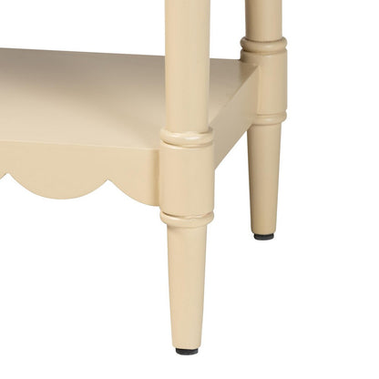 bali & pari - Liba Console Table in Biscotti Beige - Liba-Beige-Wooden-3DRW-Console Table view 7