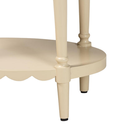 bali & pari - Liba End Table in Biscotti Beige - Liba-Round-Beige-Wooden-1DRW-ET view 7