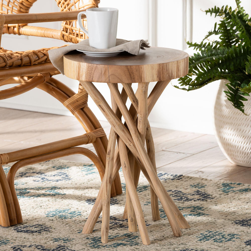 bali & pari - Liberte End Table in Natural - Liberte-Wooden-ET view 5