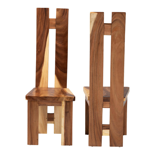 bali & pari - Lin Set of 2 Dining Chairs in Natural - Lin-Natural/Wooden-DC view 2