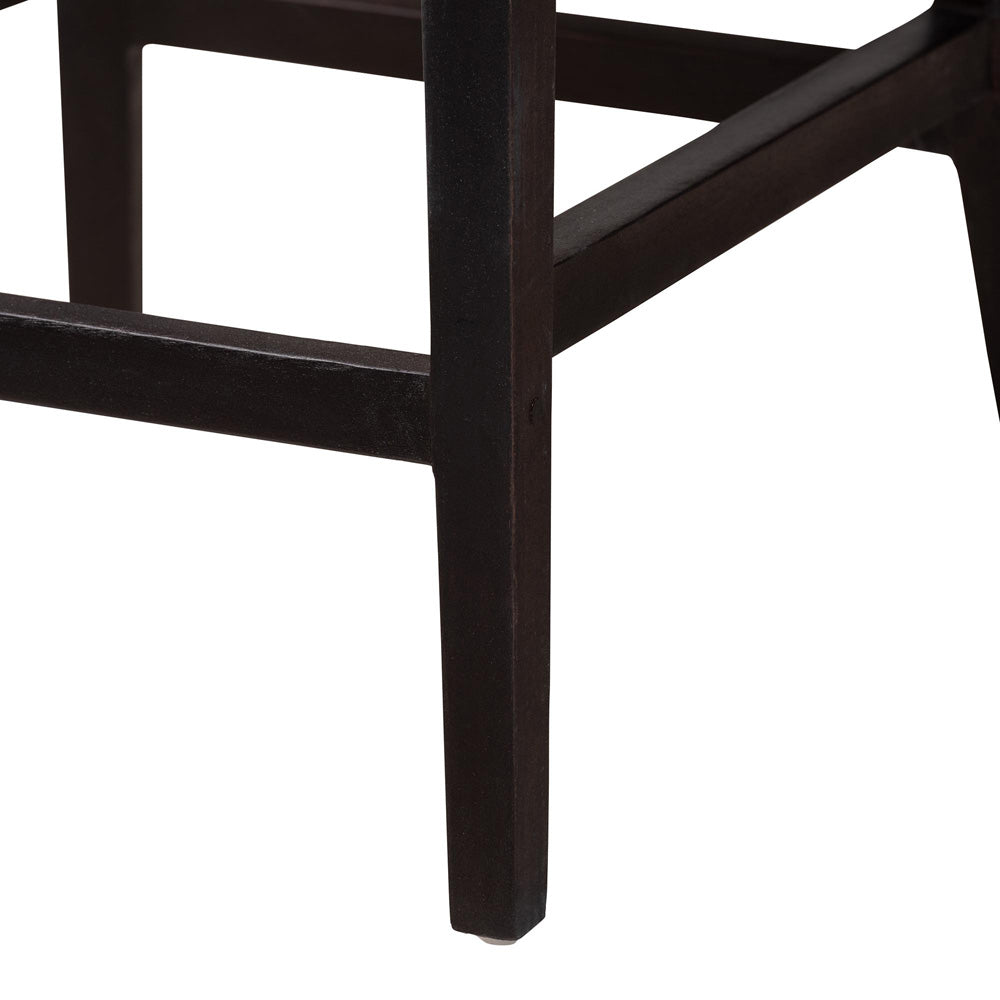 bali & pari - Lingga Counter Stool in Dark Brown/Natural Brown - Lingga-Mahogany-CS view 6
