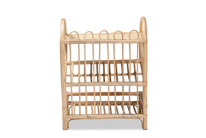 bali & pari - Liora Shelving Unit - RBS009-Rattan-Shelf view 4