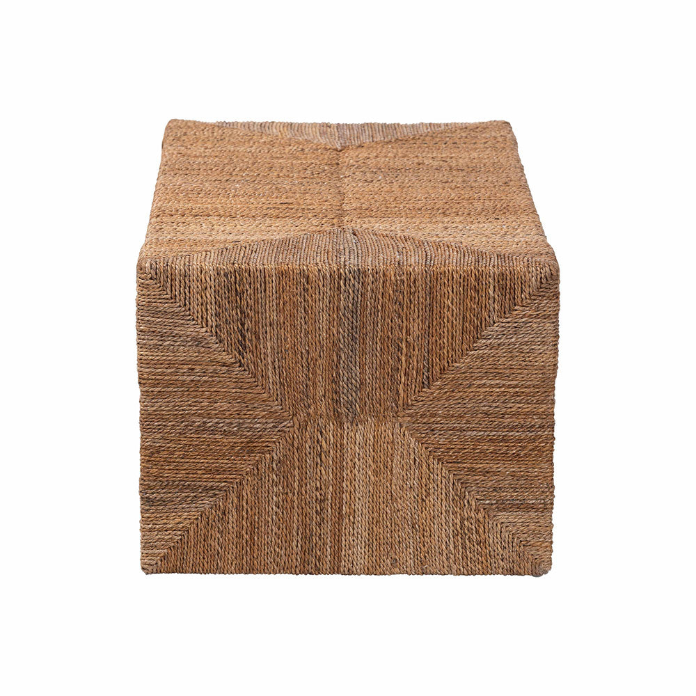 bali & pari - Liza Coffee Table in Natural Brown - LIZZA-Seagrass-Coffee Table view 3