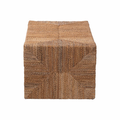 bali & pari - Liza Coffee Table in Natural Brown - LIZZA-Seagrass-Coffee Table view 3