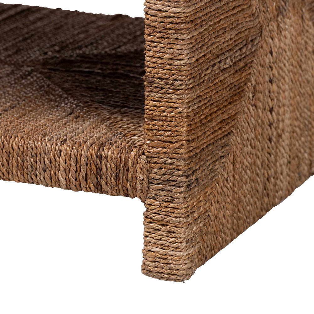 bali & pari - Liza Coffee Table in Natural Brown - LIZZA-Seagrass-Coffee Table view 4