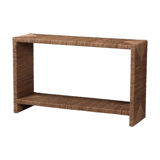 bali & pari - Liza Console Table in Natural Seagrass - LIZZA-Seagrass-Console Table view 1