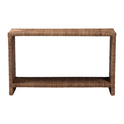 bali & pari - Liza Console Table in Natural Seagrass - LIZZA-Seagrass-Console Table view 2
