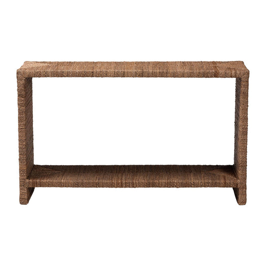 bali & pari - Liza Console Table in Natural Seagrass - LIZZA-Seagrass-Console Table view 2