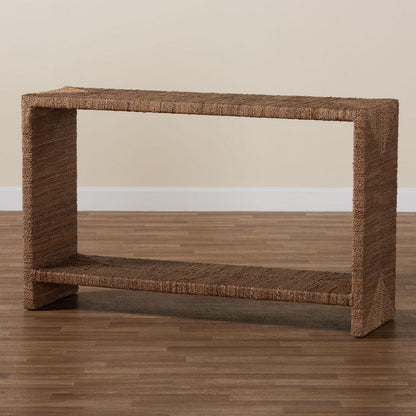 bali & pari - Liza Console Table in Natural Seagrass - LIZZA-Seagrass-Console Table view 7