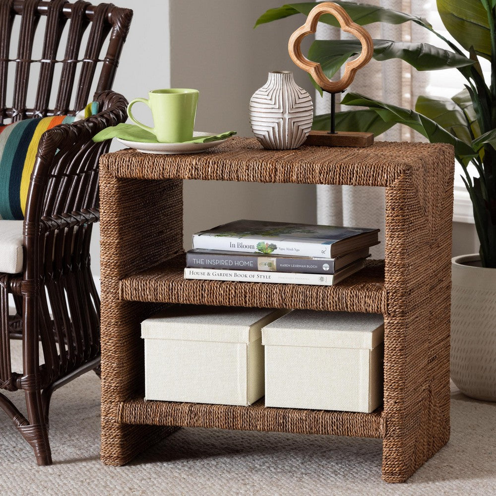 bali & pari - Liza End Table in Natural Seagrass - LIZZA-Seagrass-ET view 7
