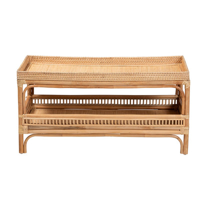 bali & pari - Lombok Coffee Table in Natural - Lombok-Natural Rattan-CT view 2
