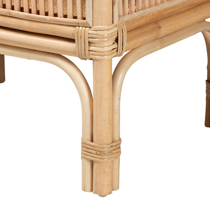 bali & pari - Lombok Console Table in Natural Brown - Lombok-Rattan-Console Table view 5